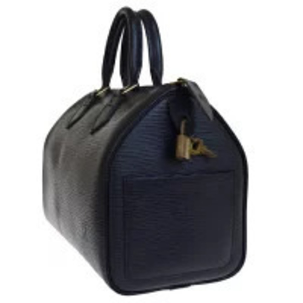 Louis Vuitton Bag Epi Padlock Boston Black Handbag Speedy Noir Leather Black